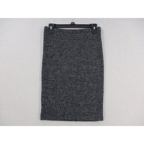 Express Womens Pencil Skirt Set Gray/burgundy Marled Knit Professional Stretch S - Picture 7 of 11